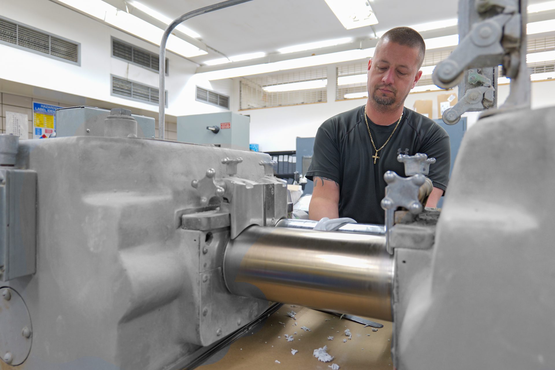 Lab technician conducting precision testing on high-performance film materials
