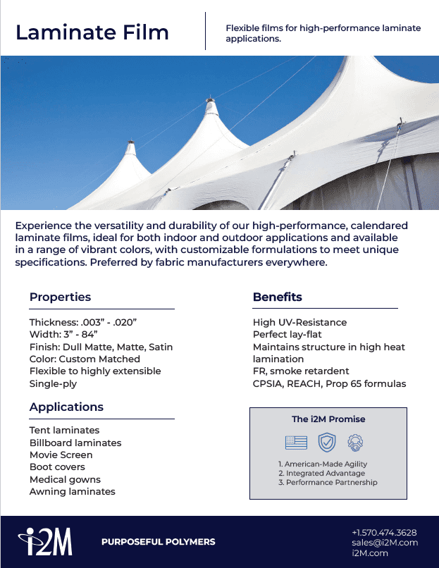 i2M Laminate Film Product Sheet