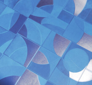 Glaze matte and high-gloss decorative pool liner film pattern close-up